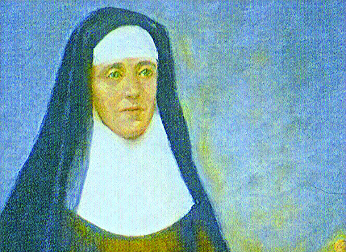 An image of a painting of Elizabeth Hayes.