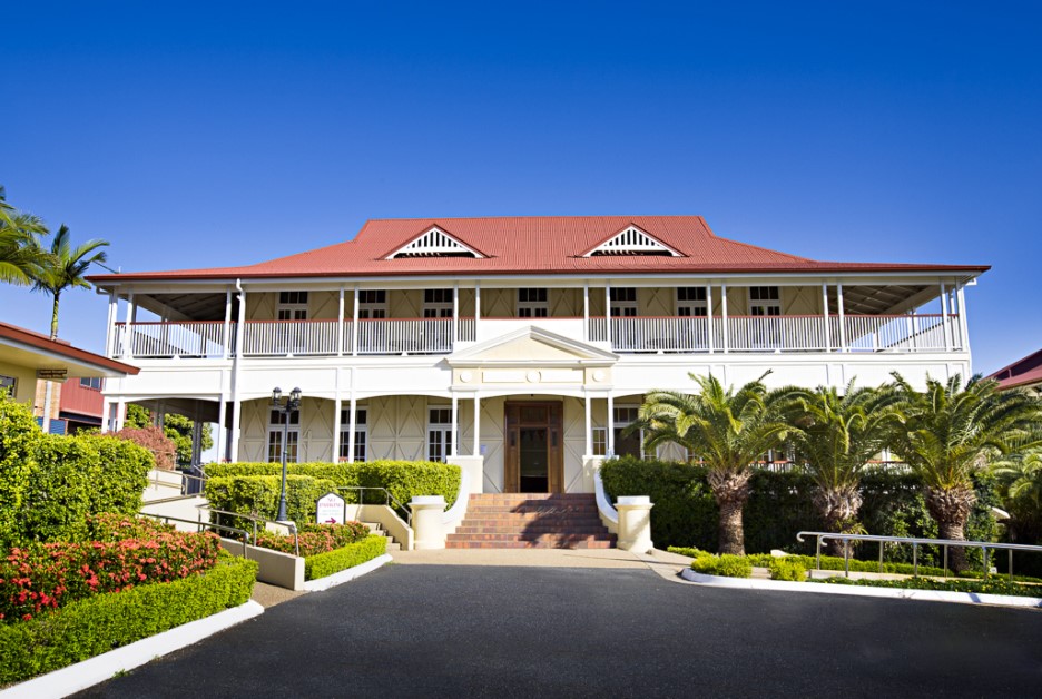 A photo of the original convent building at St Ursula's College, Yeppoon.