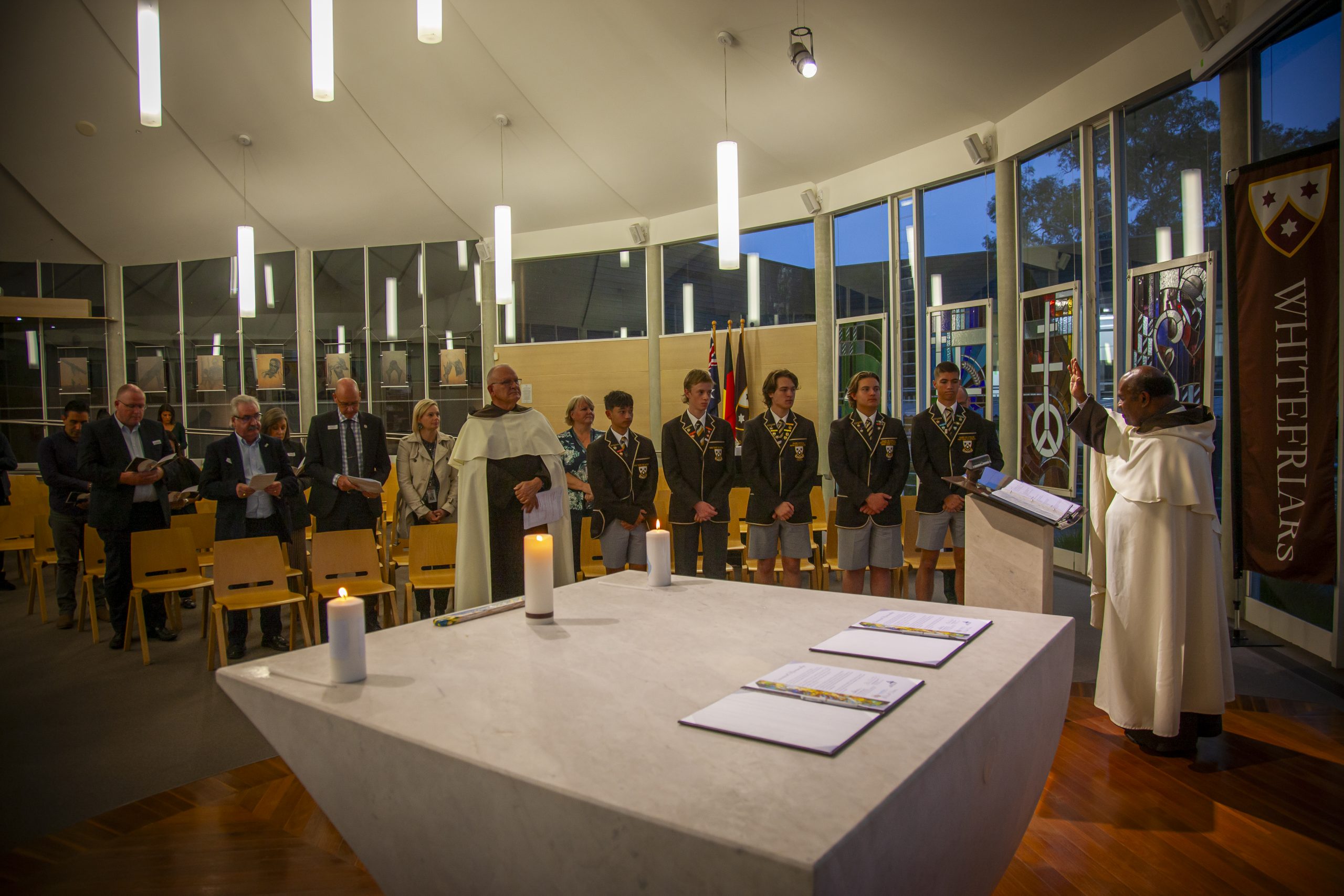Whitefriars College transition ritual photo.