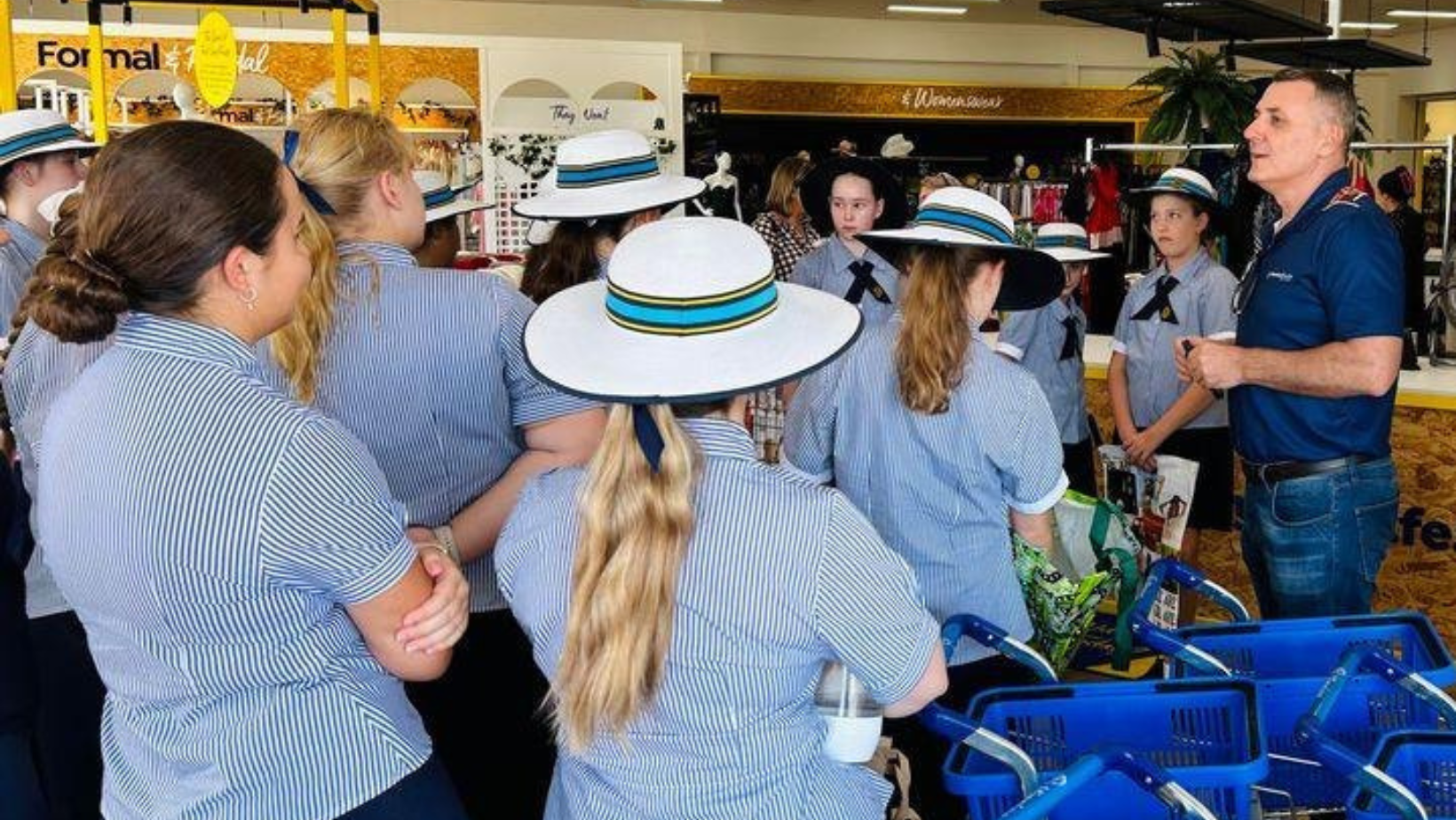 Students supporting the Vinnies Winter Appeal