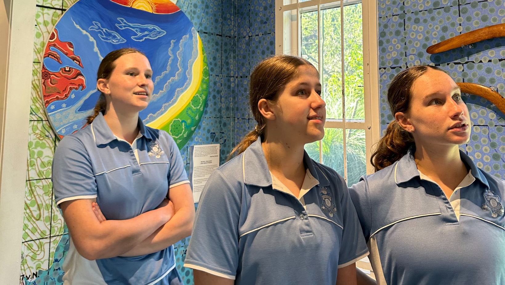 Students learning about the land and culture of Minjerribah, Stradbroke Island.