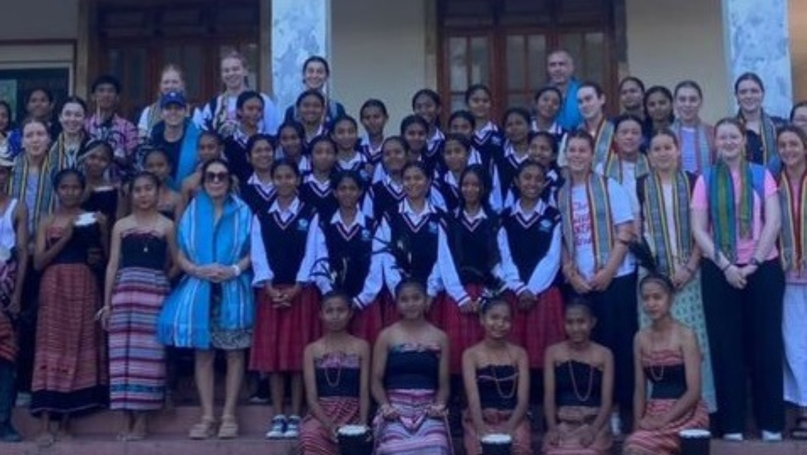 Visiting the local school in Maliana.
