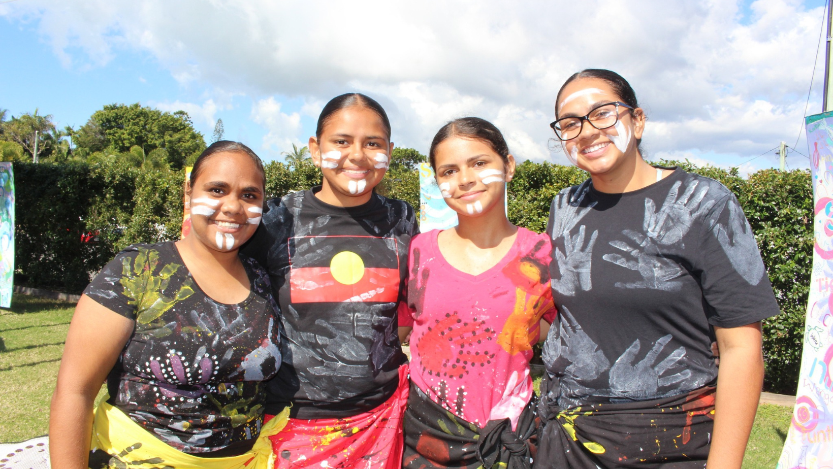 First Nations students celebrating NAIDOC Week.