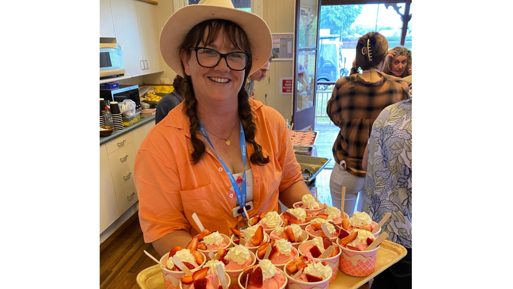 The Ekka would not be complete without a Strawberry Sundae.