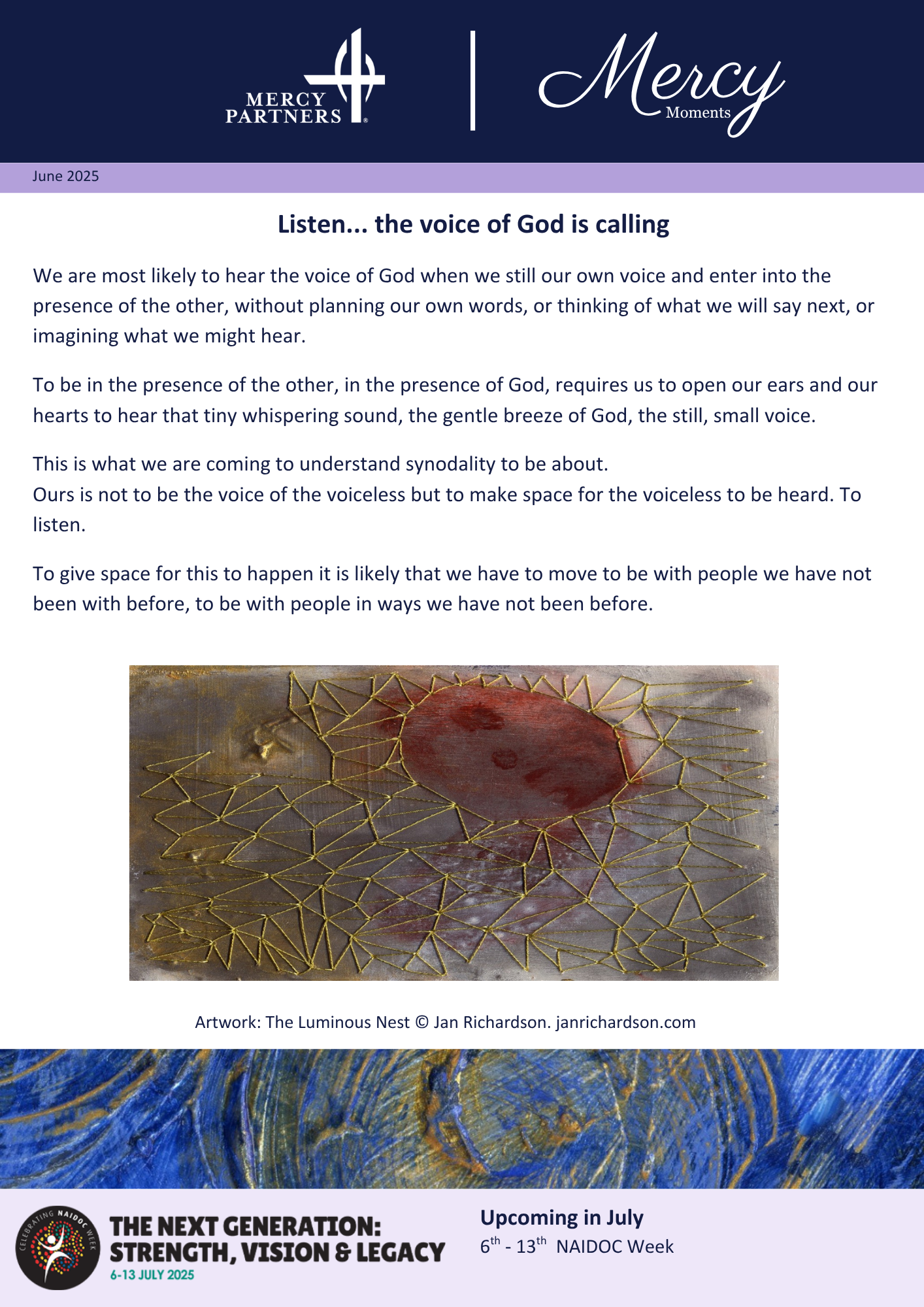Mercy Moments- Synodality- June1