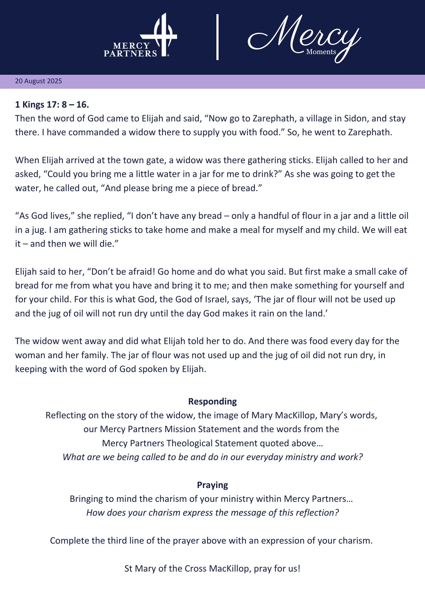 Mercy Moments P2 August