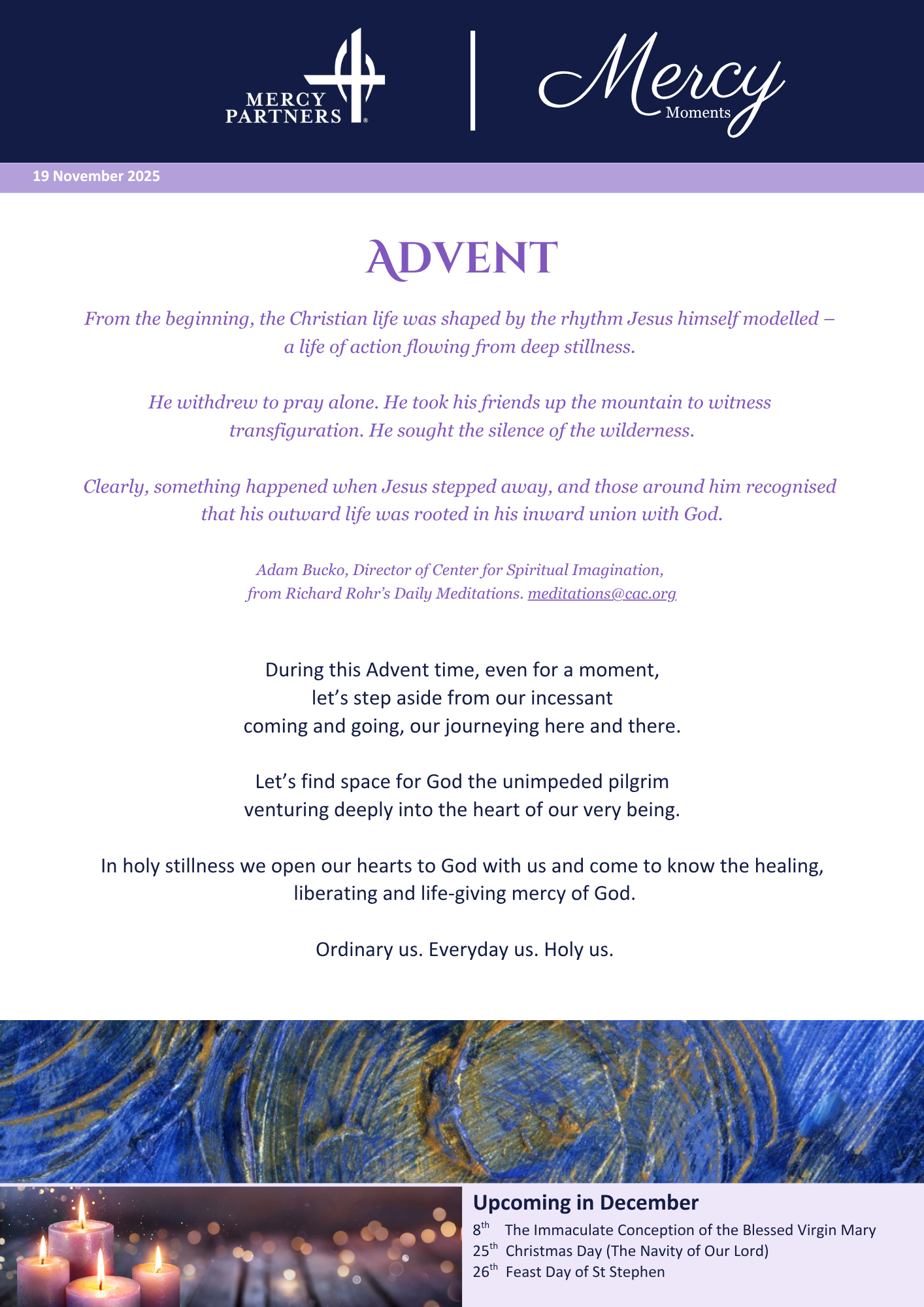 November - Mercy Moments