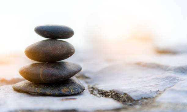 Spa massage, natural alternative treatment (Hot stone massage)